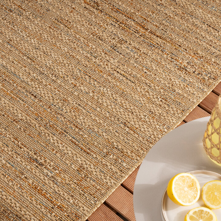 Jute buitenkleed - Daisy Lines Multicolor