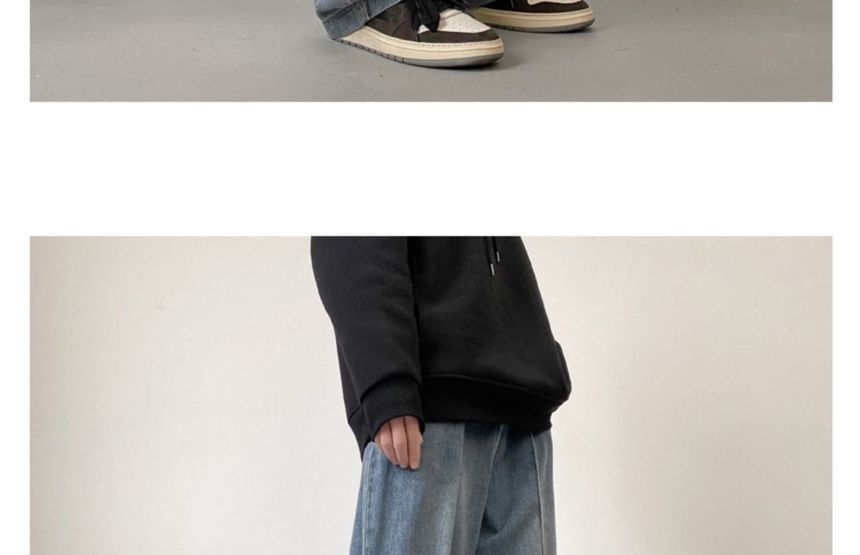 GRAYCIOUS - Losse jeans met middelhoge taille en gewassen naden aan de voorkant