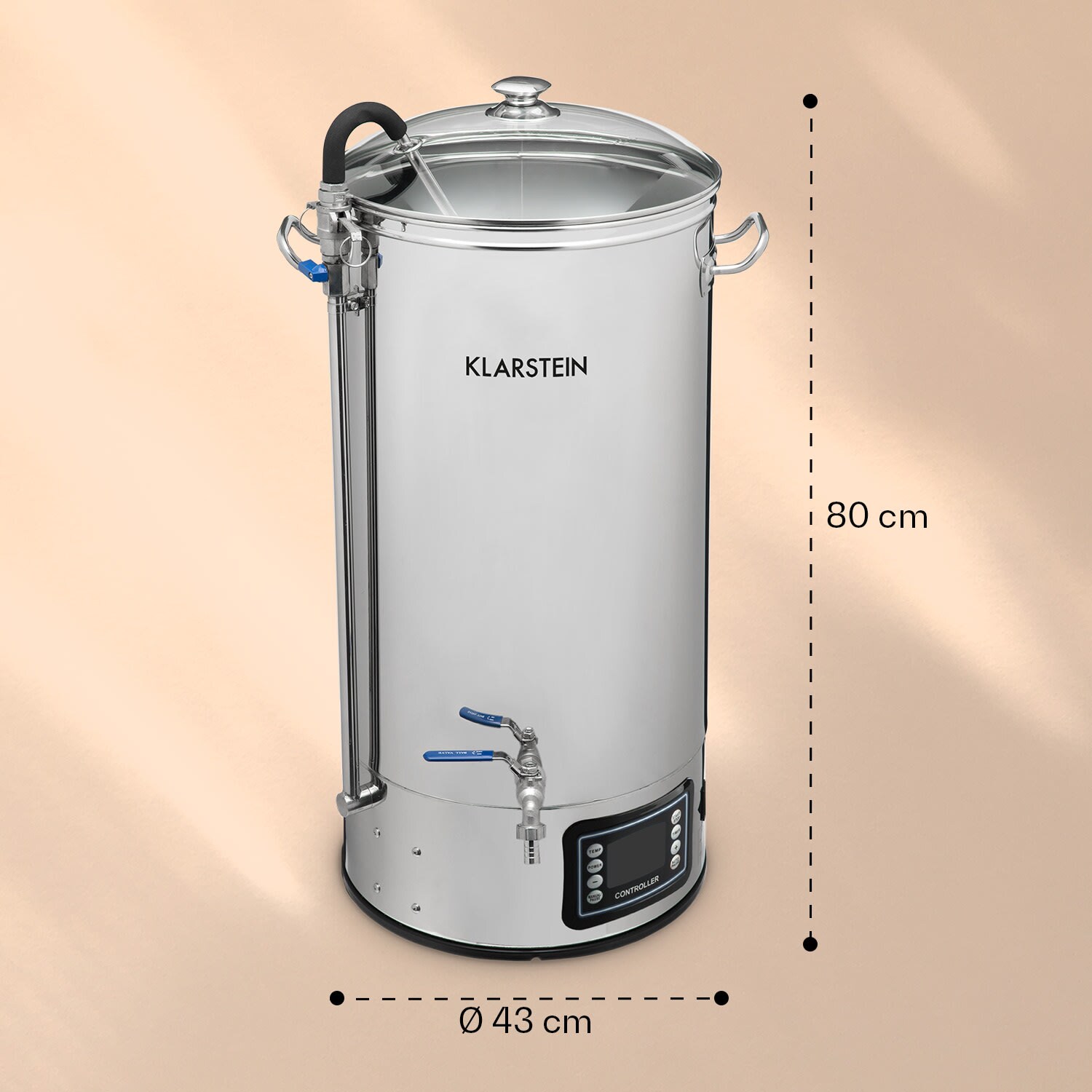 Mundschenk XXL Maischekessel Bierbrauanlage 3000W 50l 304 Edelstahl