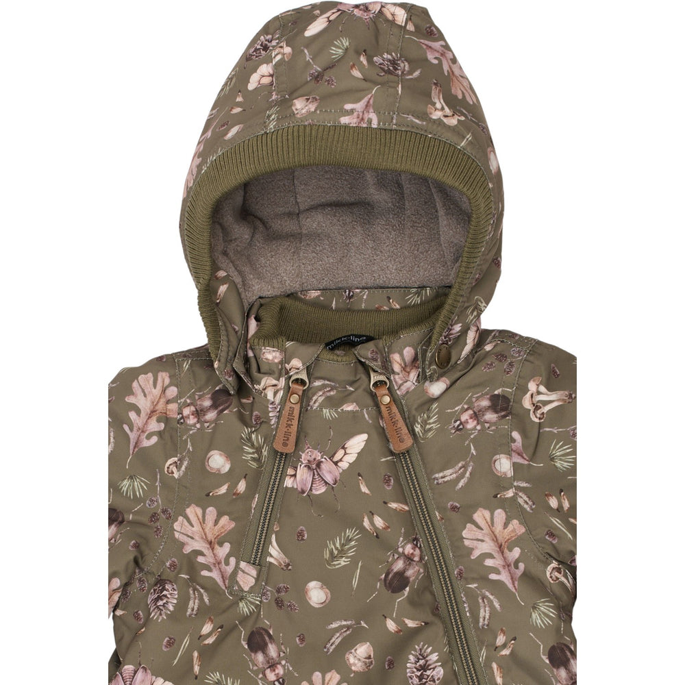 Køb Mikk-Line Burnt Olive Polyester Baby Jakke AOP