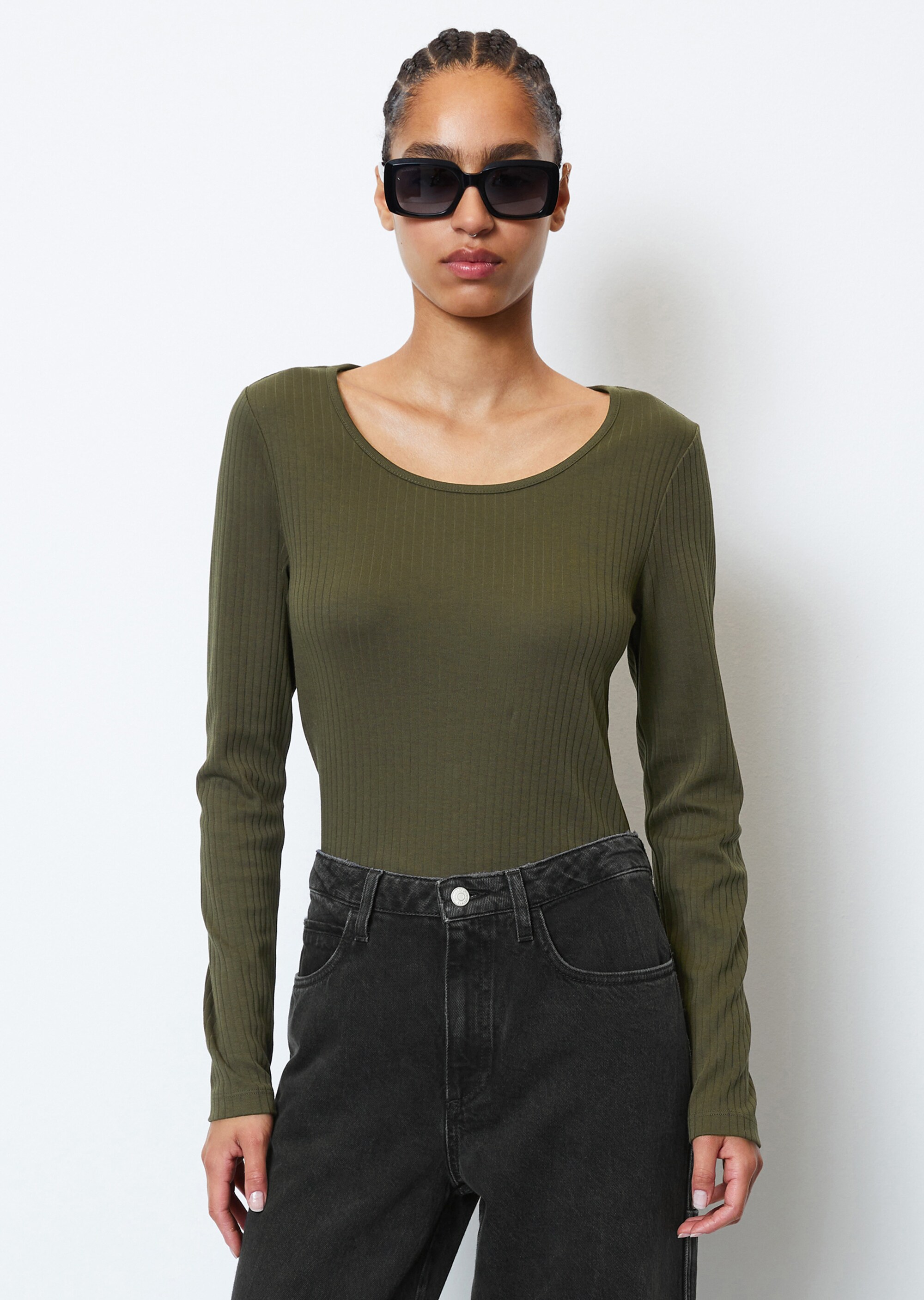 DfC Longsleeve slim aus Interlock-Jersey