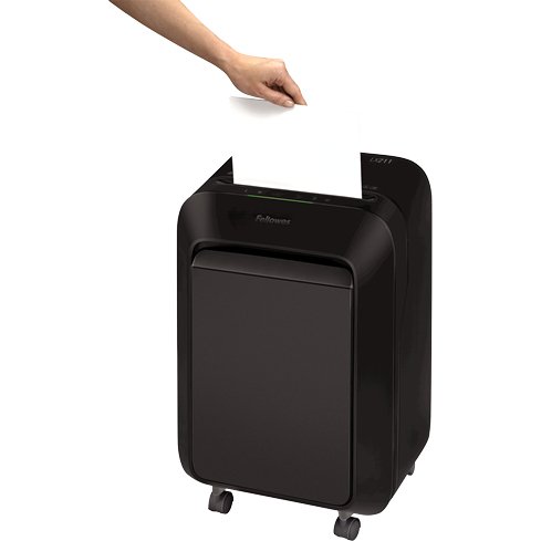 Destructeur fellowes lx 211 coupe micro 15f systeme       intellibar 100 pourcent       antibourrage safesense