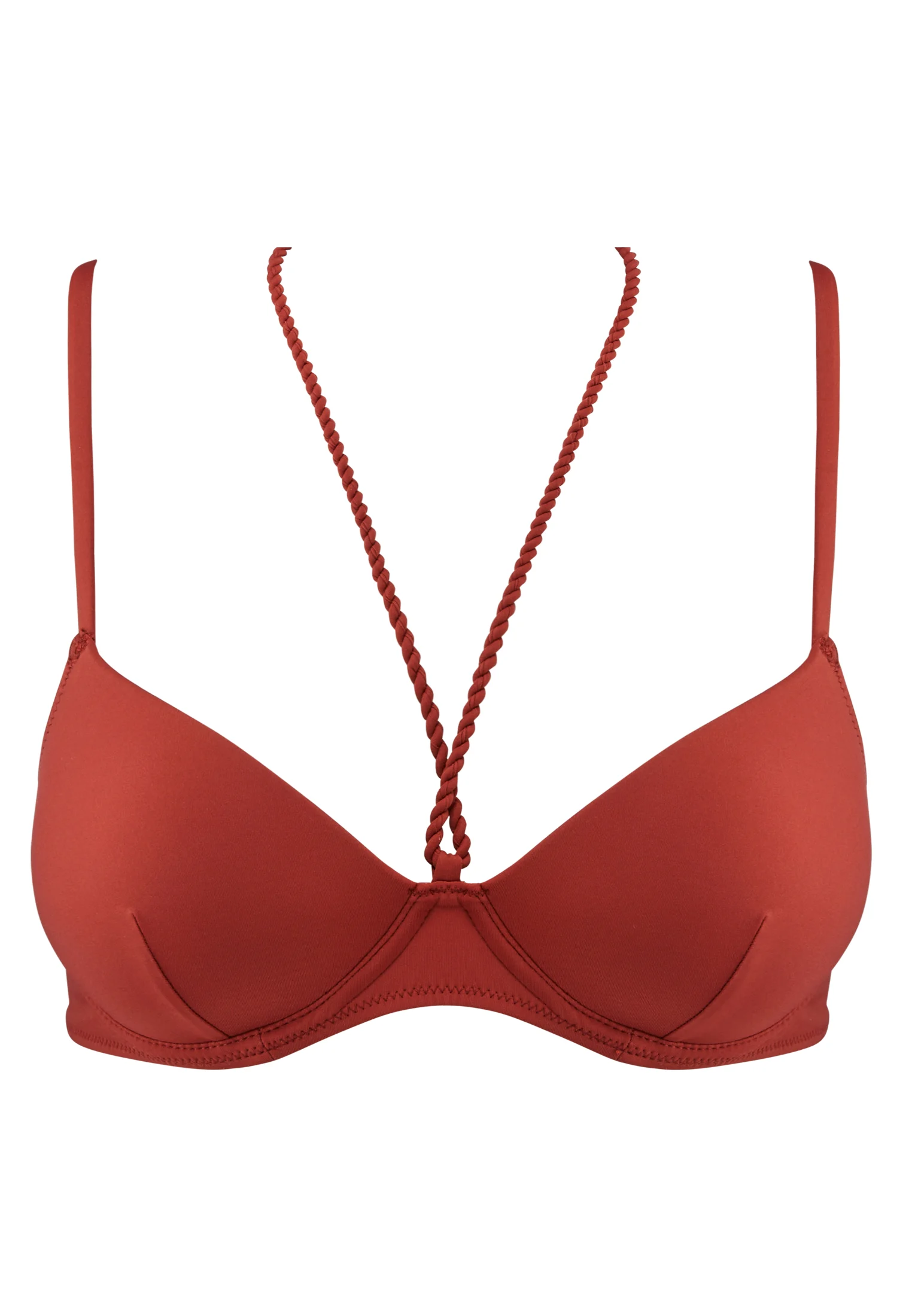 SUMMER JOURNEY - Haut de maillot de bain push-up coques | Rouge