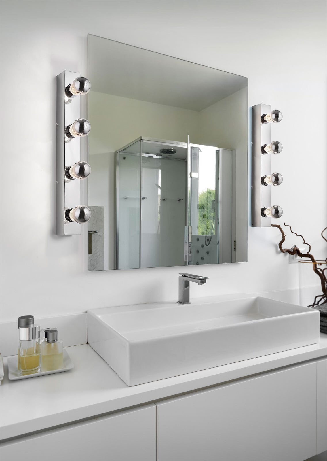 TRIO Retrofit Badlampe Wand THEATRO