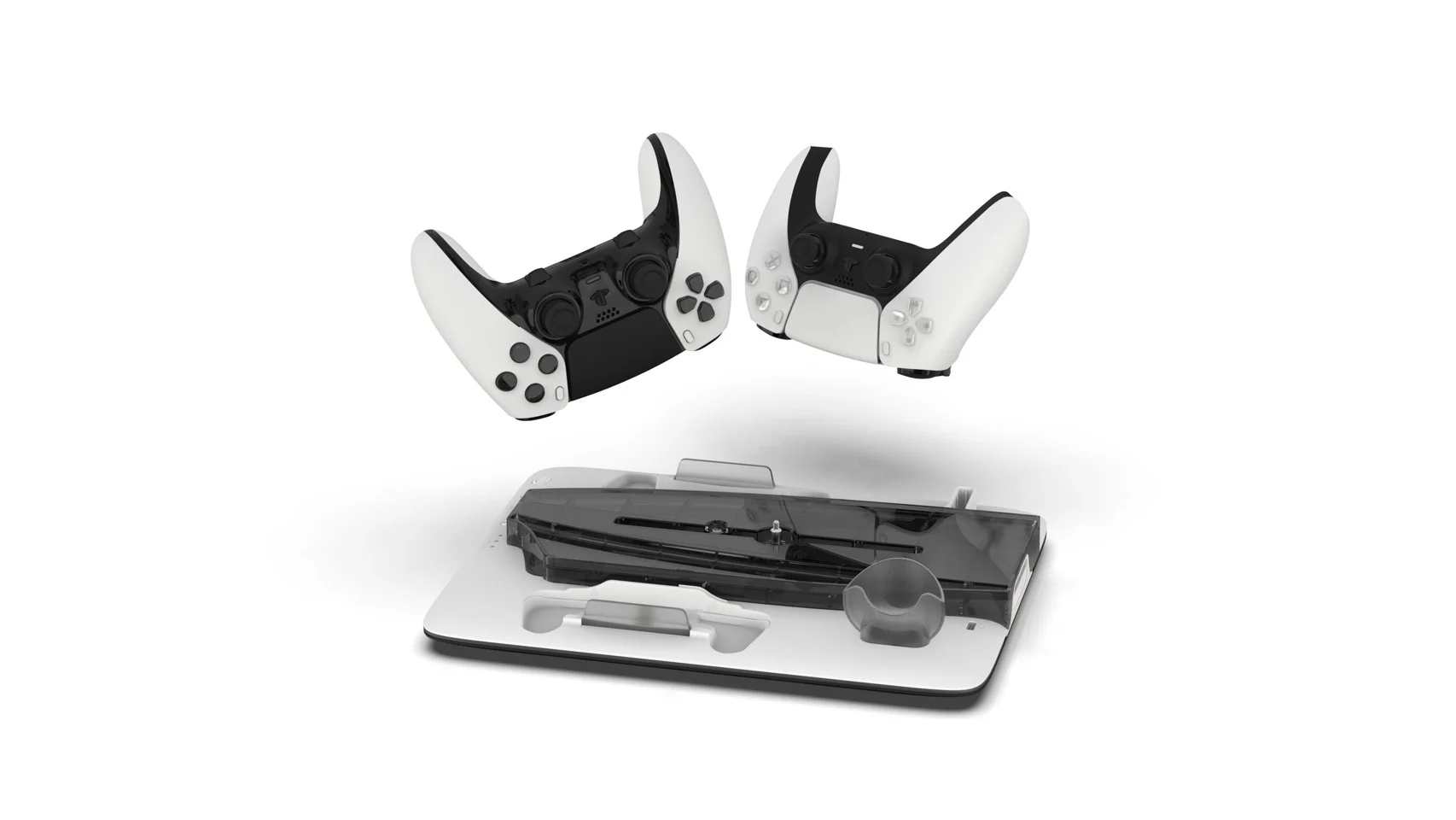 IMP DLX Stand - Charges Controllers(inc. Edge), 3sp Fan w. game, headset and remote store