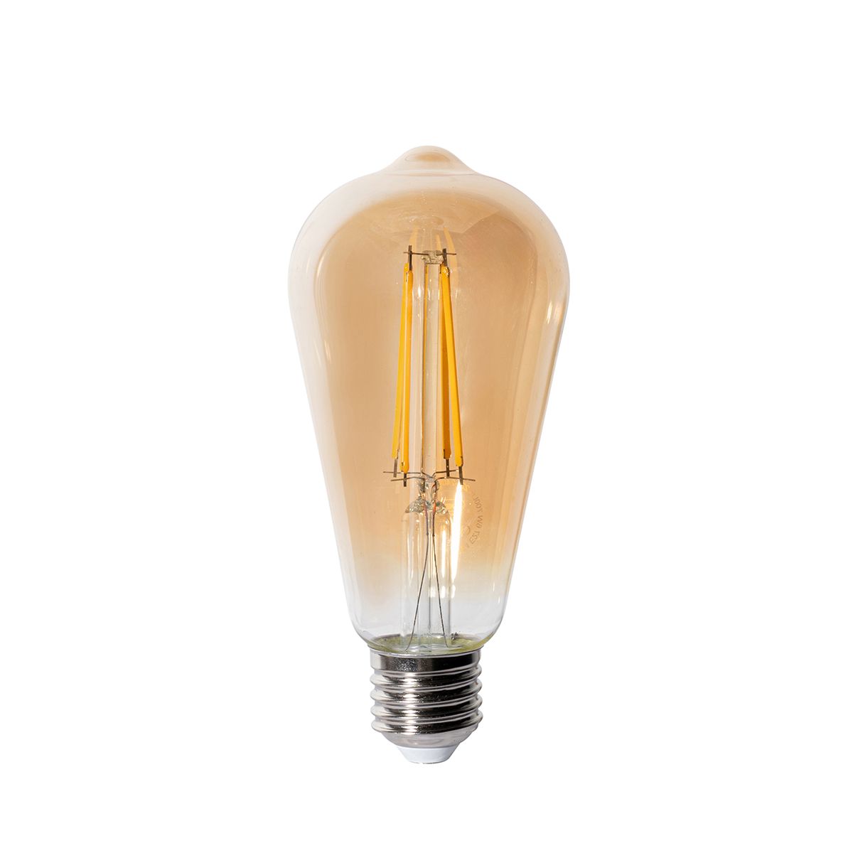 E27 3-staps dimbare LED lamp ST64 goud 6W 700 lm 2700K