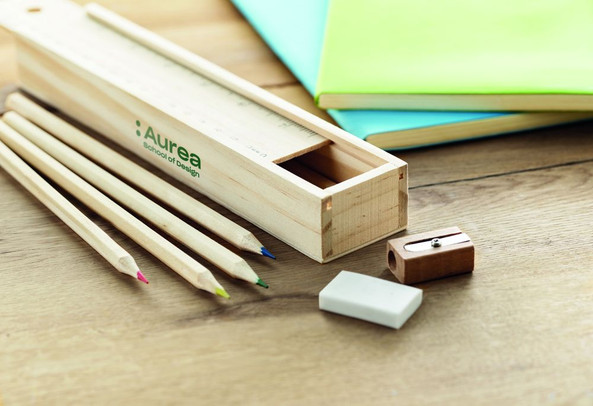 GiftRetail MO9836 - TODO SET Set de 12 crayons en bois