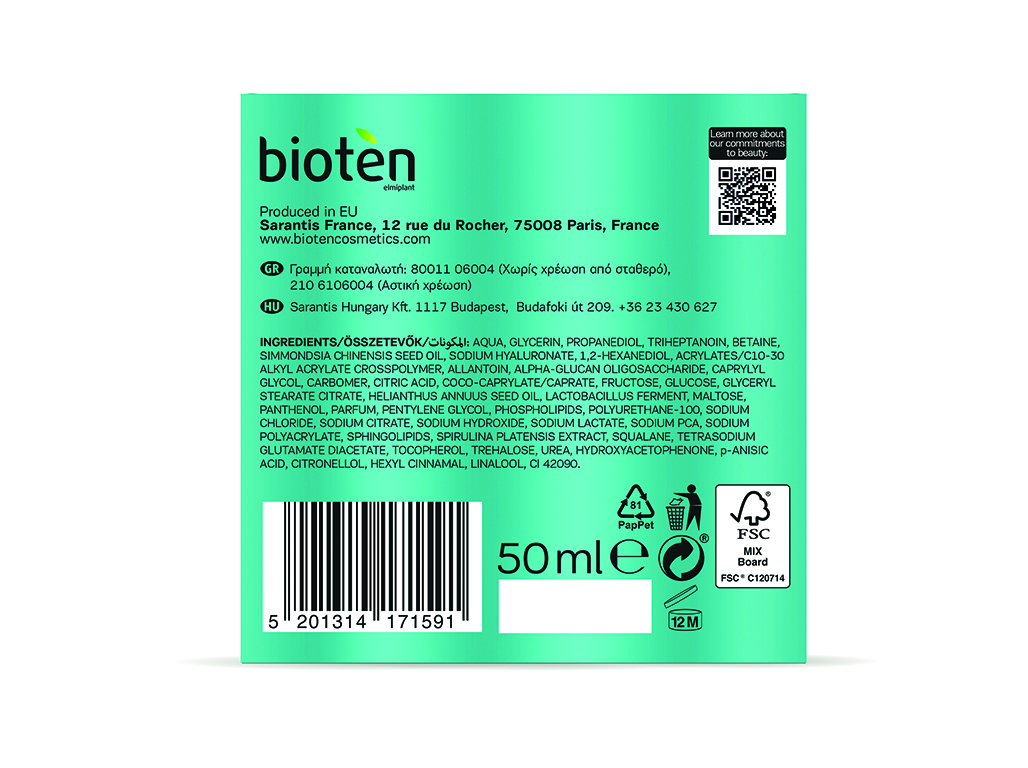 CREME ROSTO DIA BIOTEN HYDRO XCELL 50 ML