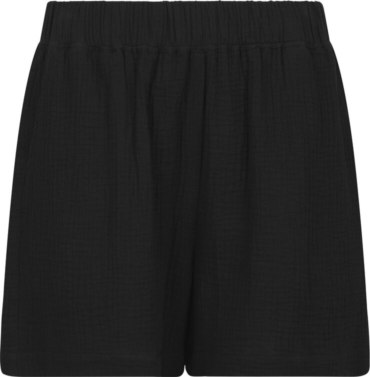Neo Noir Ally Waffle Shorts Black