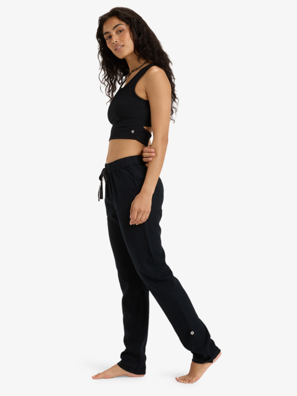 On The Seashore Pantalon cargo Noir Femme