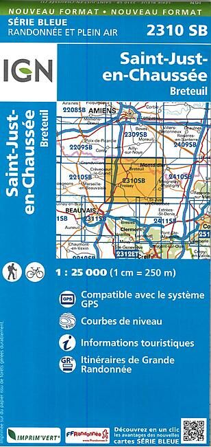 IGN - 2310 SB SAINT JUST EN CHAUSSEE 1 25 000