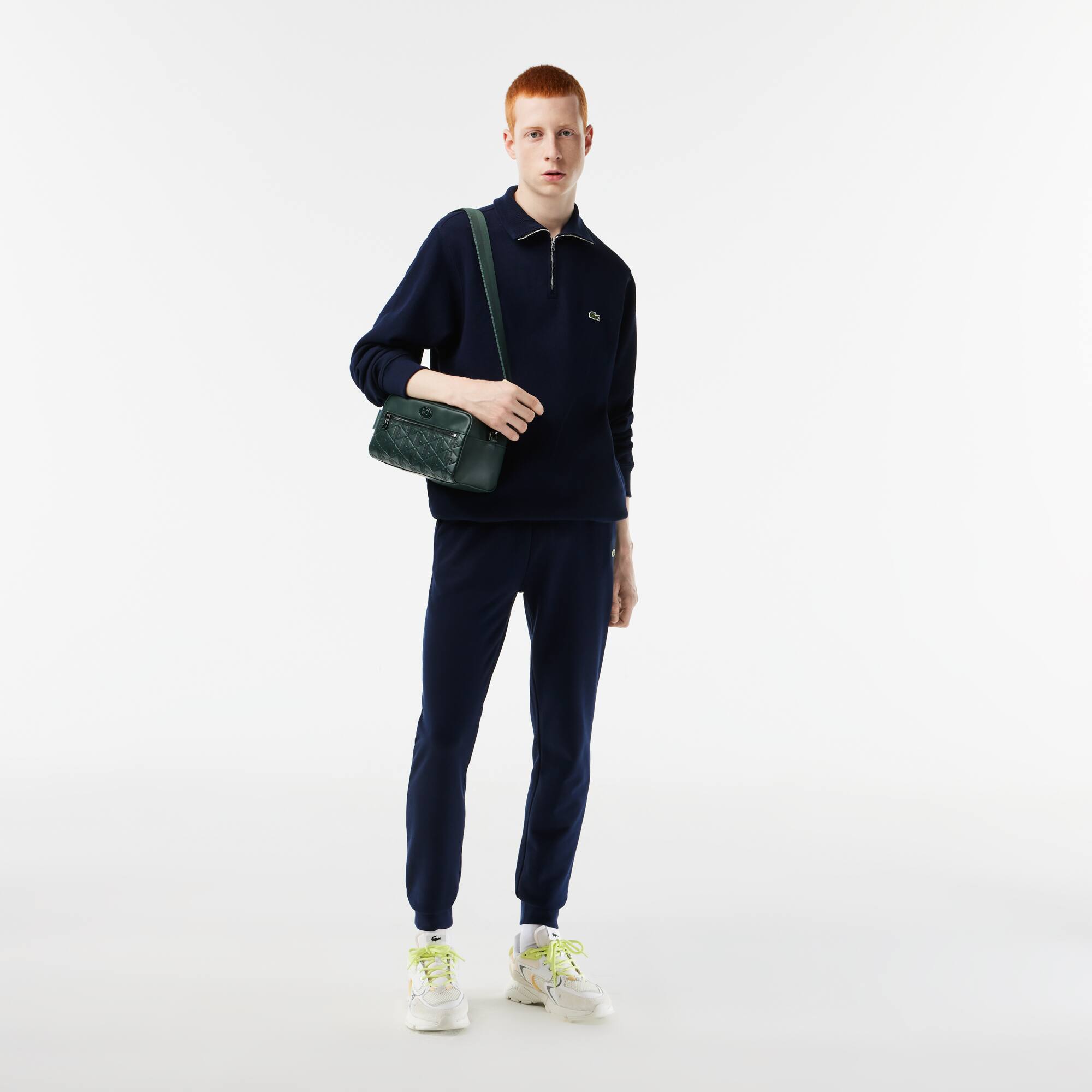 Tasche mit Monogramm-Aufdruck Umhängetaschen & Gürteltaschen - Grün - Lacoste - Herren