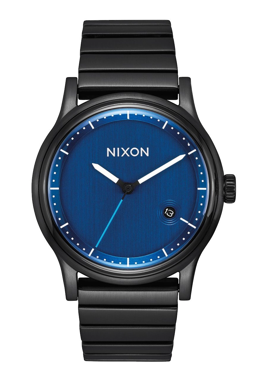 Nixon The Station All Black / Blue A1160-602