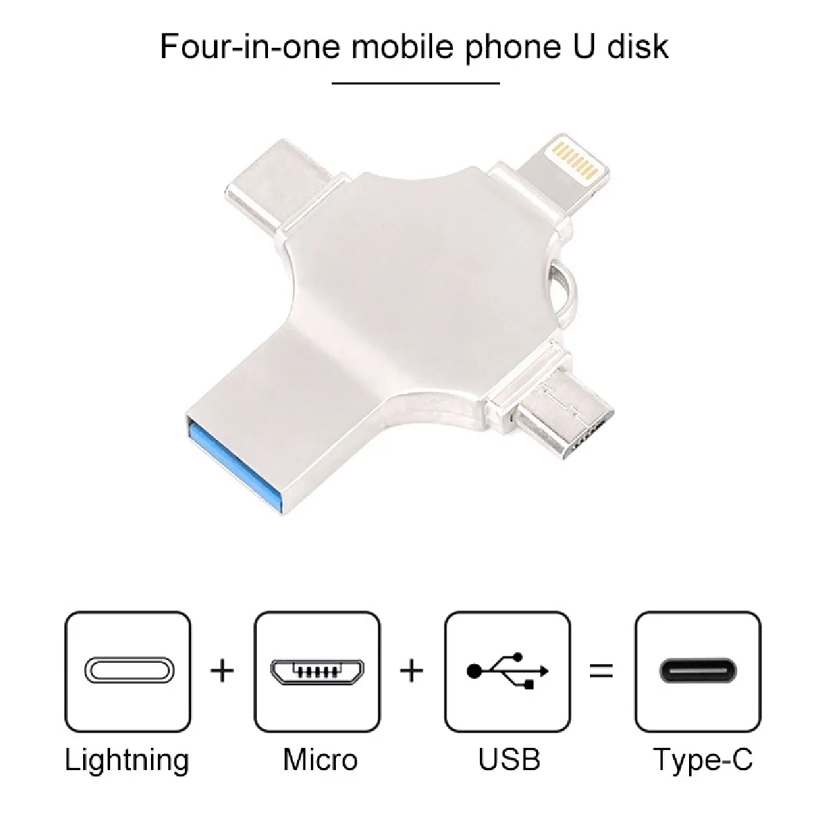 Wewoo Clé USB Croix 128 Go