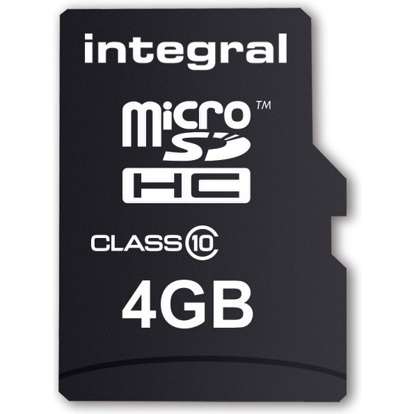 Integral INMSDH4G10-20V2 mémoire flash 4 Go MicroSD UHS-I