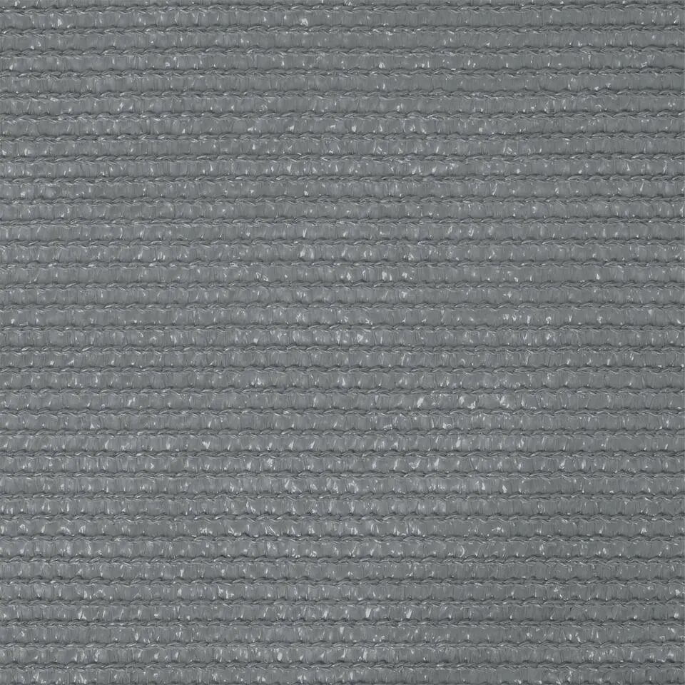 tectake Driehoekig zonneluifel van polyethyleen, grijs, Grijs