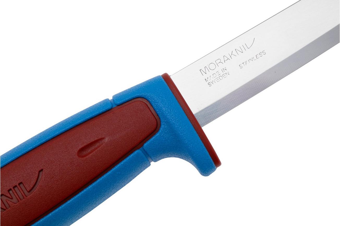 Morakniv Basic 546 Color of the Year 2025, 14502 Stainless Dala Red Siljan Blue, vaststaand mes