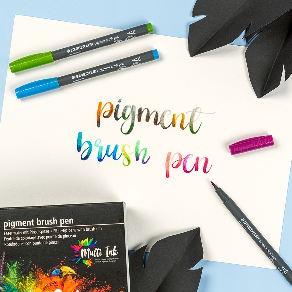 Staedtler - Brush Pen Pigment Natur, 12 Stk