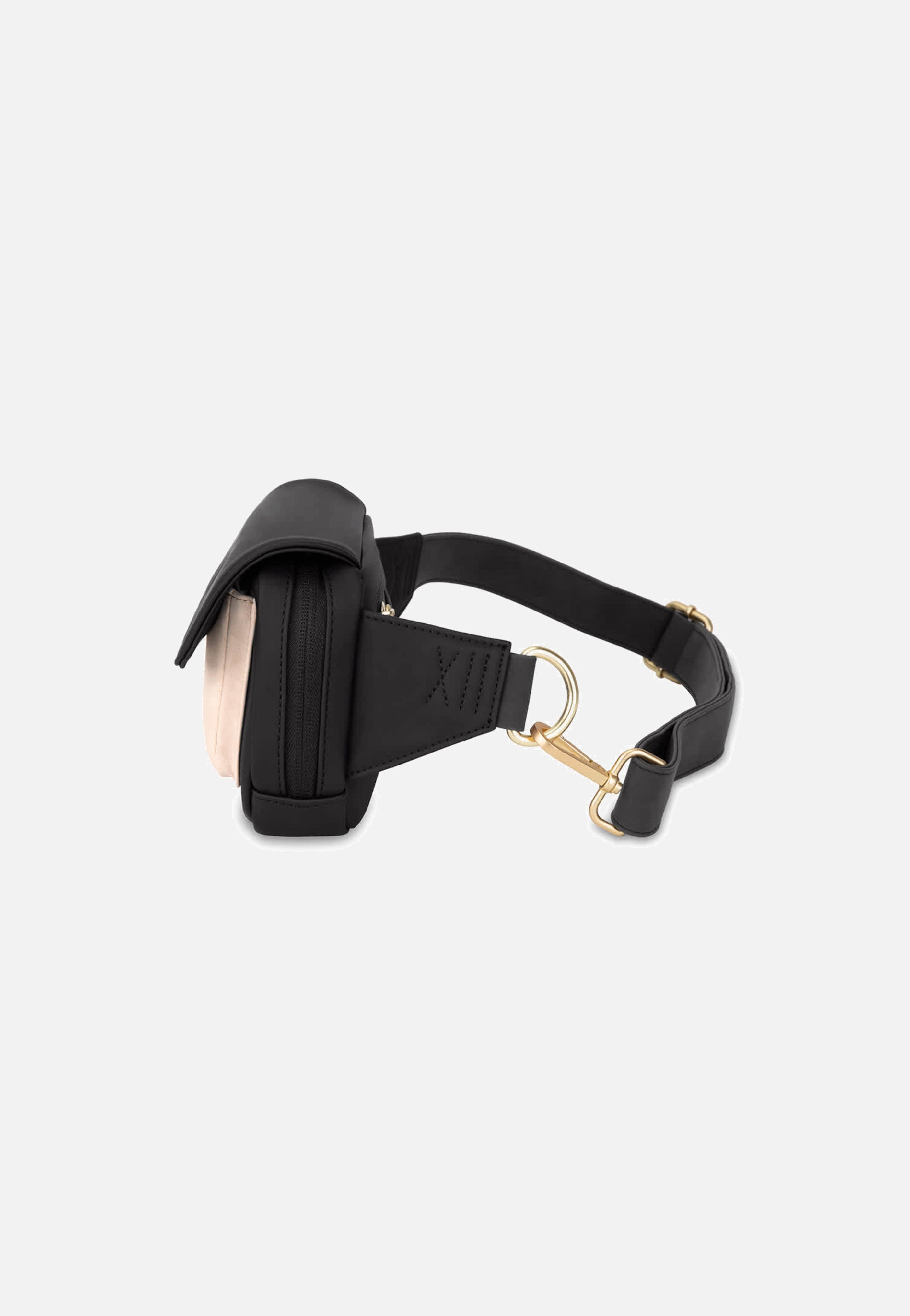 Visby Cream Black - Bauchtasche