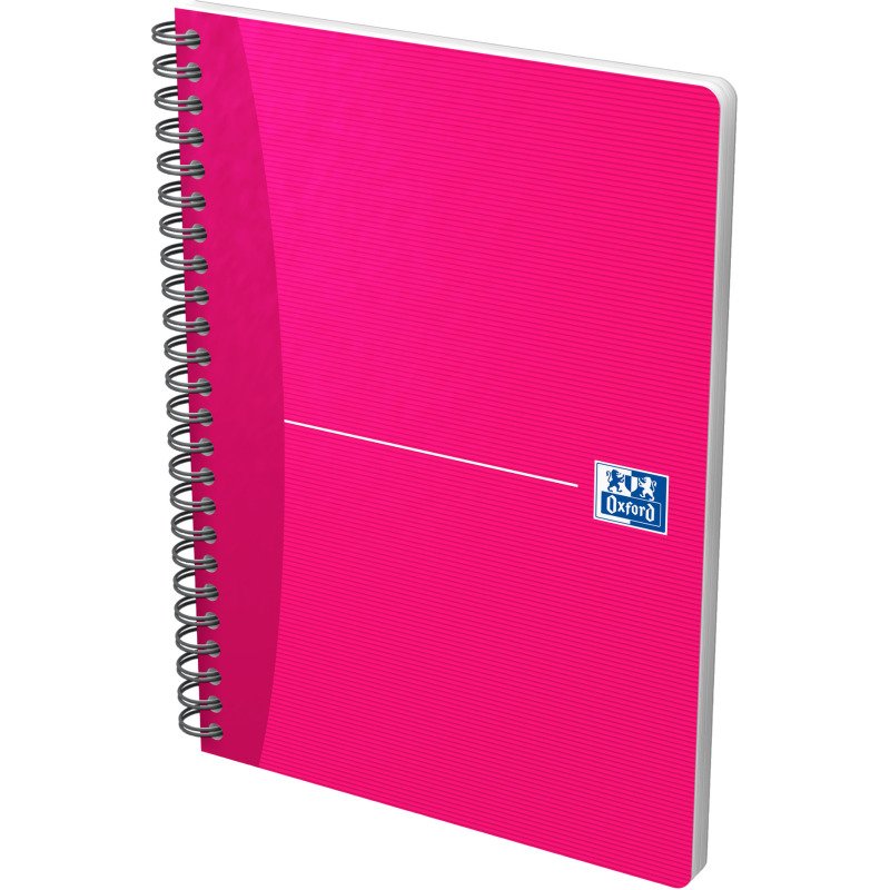 Cahier spirale Oxford Essentials 14,8 x 21 cm - petits carreaux - 100 pages