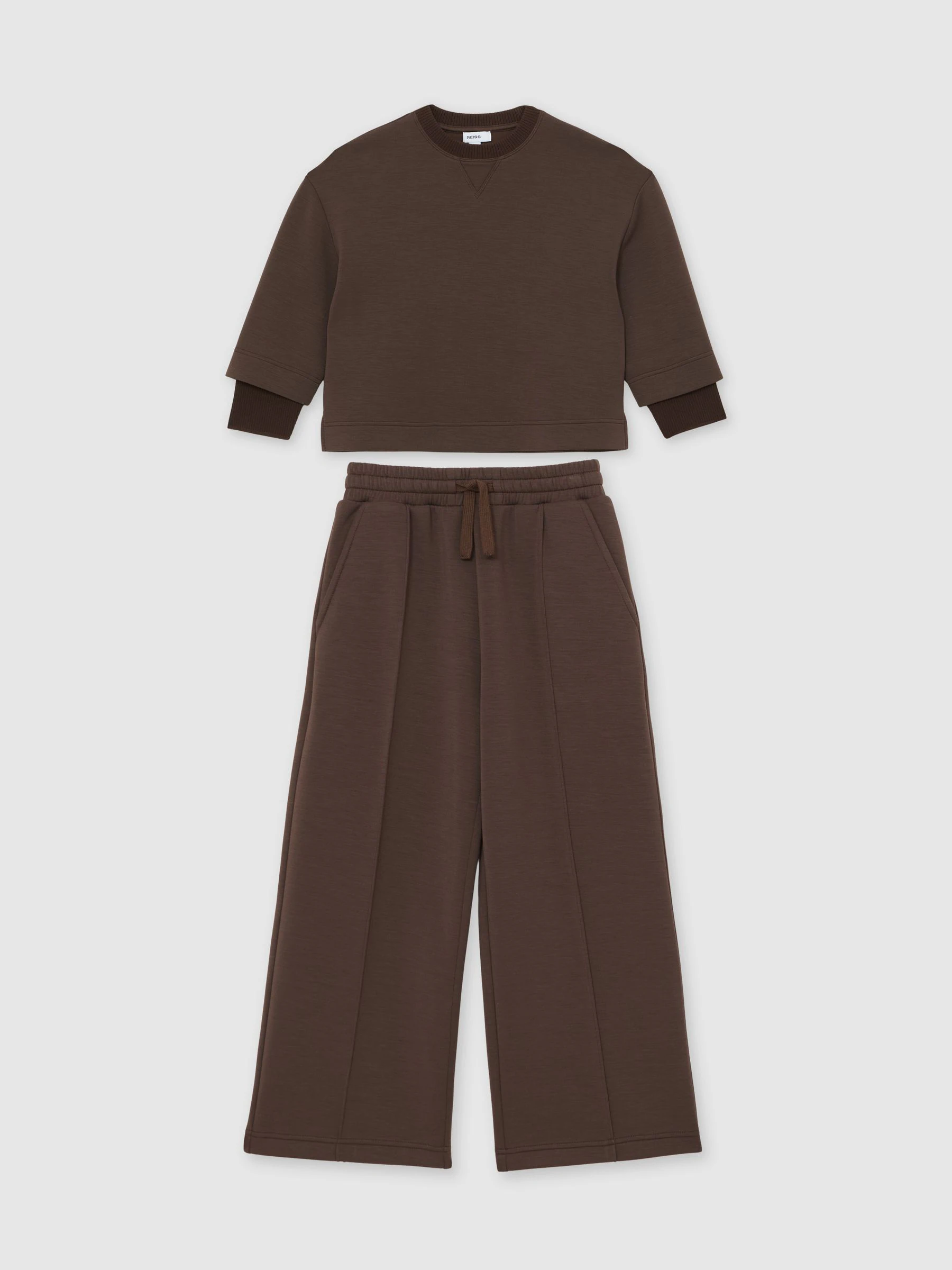 Reiss Bernie Interlock Sweatshirt and Joggers Set