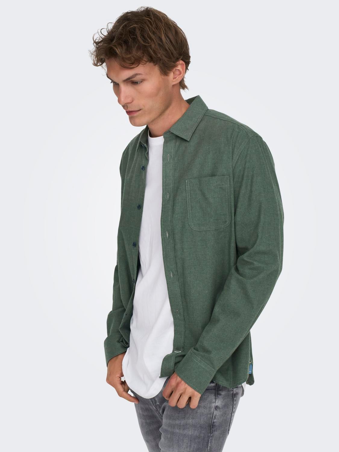 ONSROAD Hemd Castor Gray