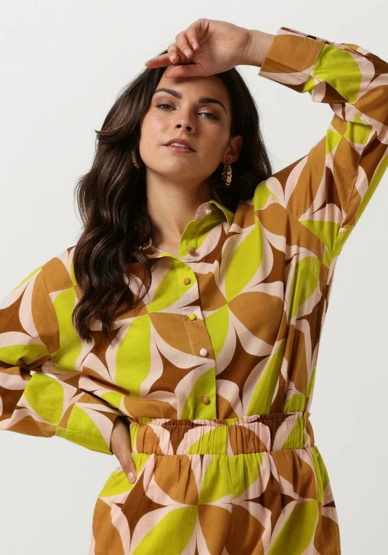 NOTRE-V groene notre-v blouse nv-deon blouse