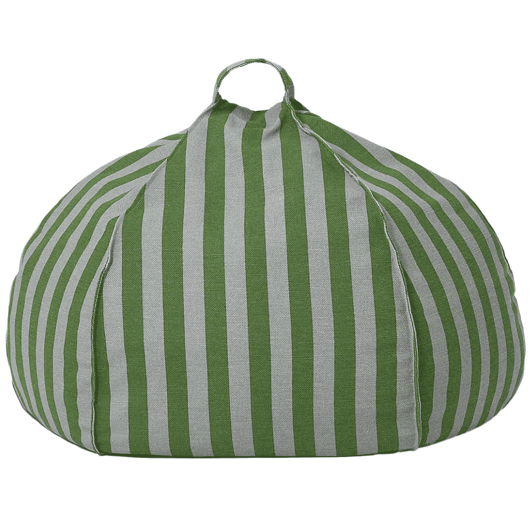 Nobodinoz zitzak rond vibes - green blue stripes