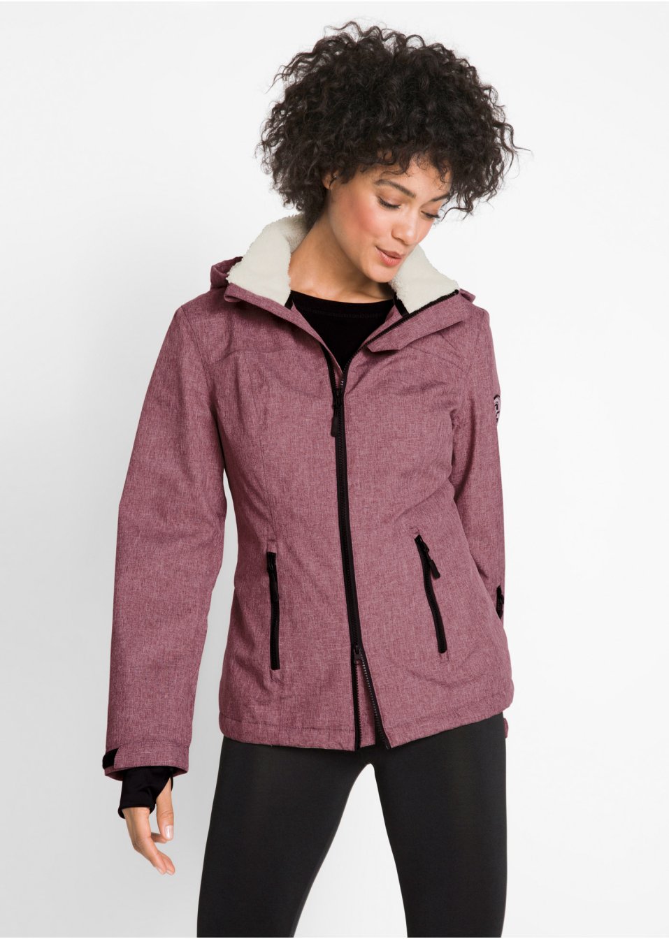 Veste outdoor fonctionnelle avec intérieur polaire peluche, imperméable