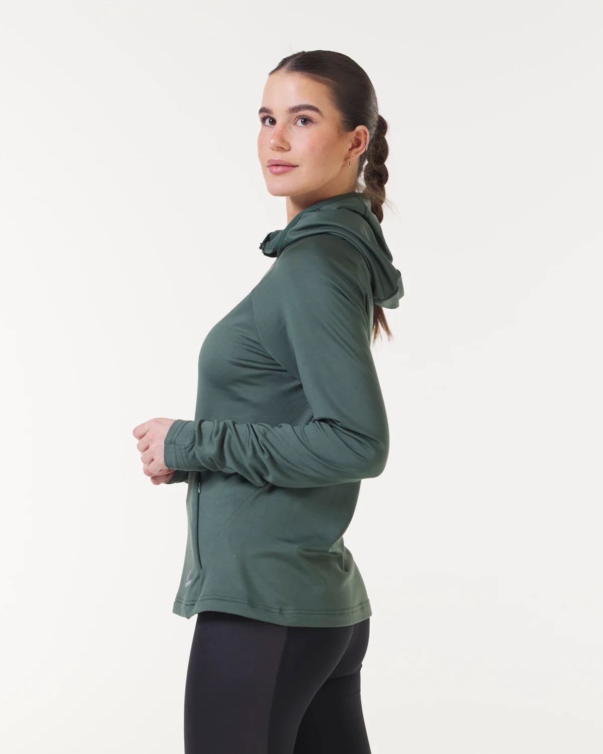 LEVITY Radical Run Tech Hood Greengrey