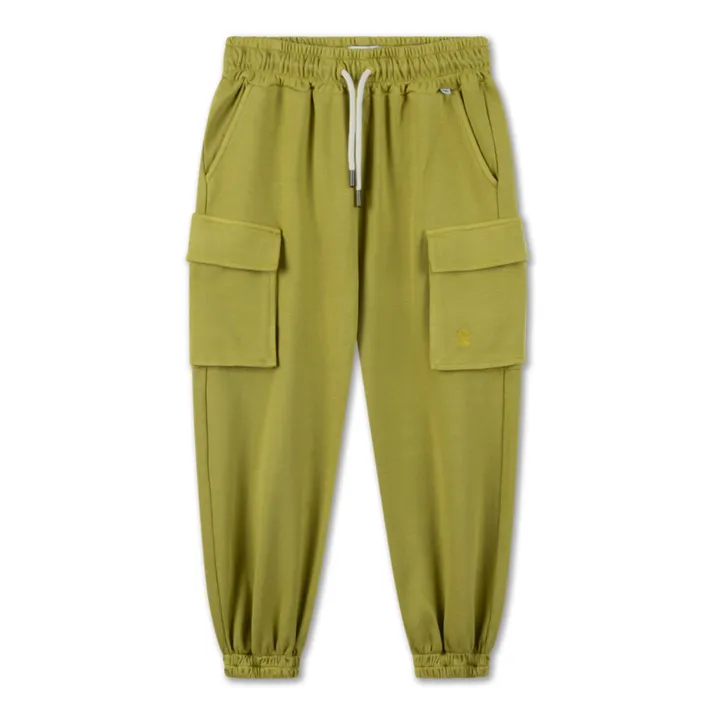 Repose AMS Pantalon Coton Bio Cargo | Jaune moutarde