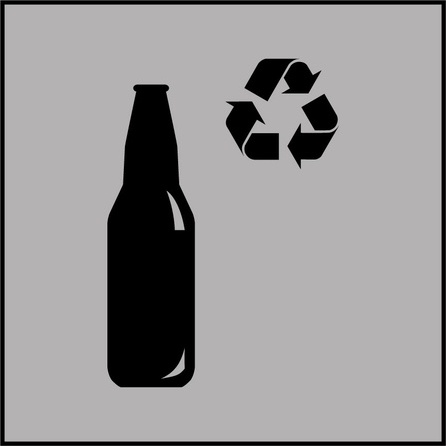 Panneau - Recyclage verre - ISO 7001