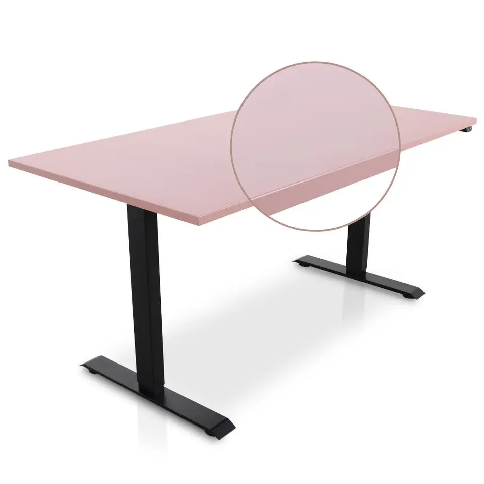 MRC EASY Zit-Sta Bureau – Elektrisch Verstelbaar – 160x80 cm – Blad Dusty Rose