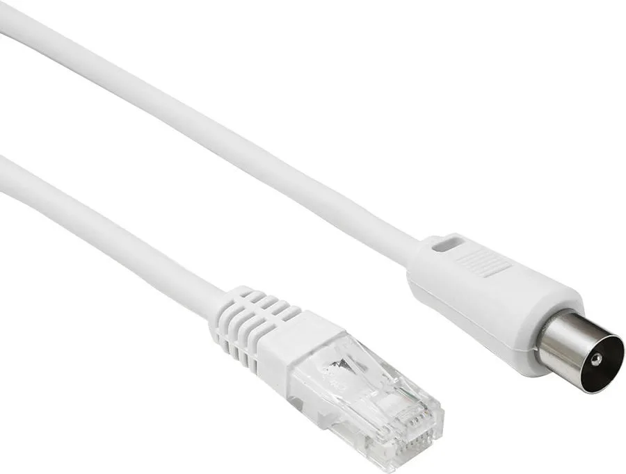 SVD Pro Coaxiale droite mâle 9,5 mm / RJ45 (5 m) Câbles d'antenne