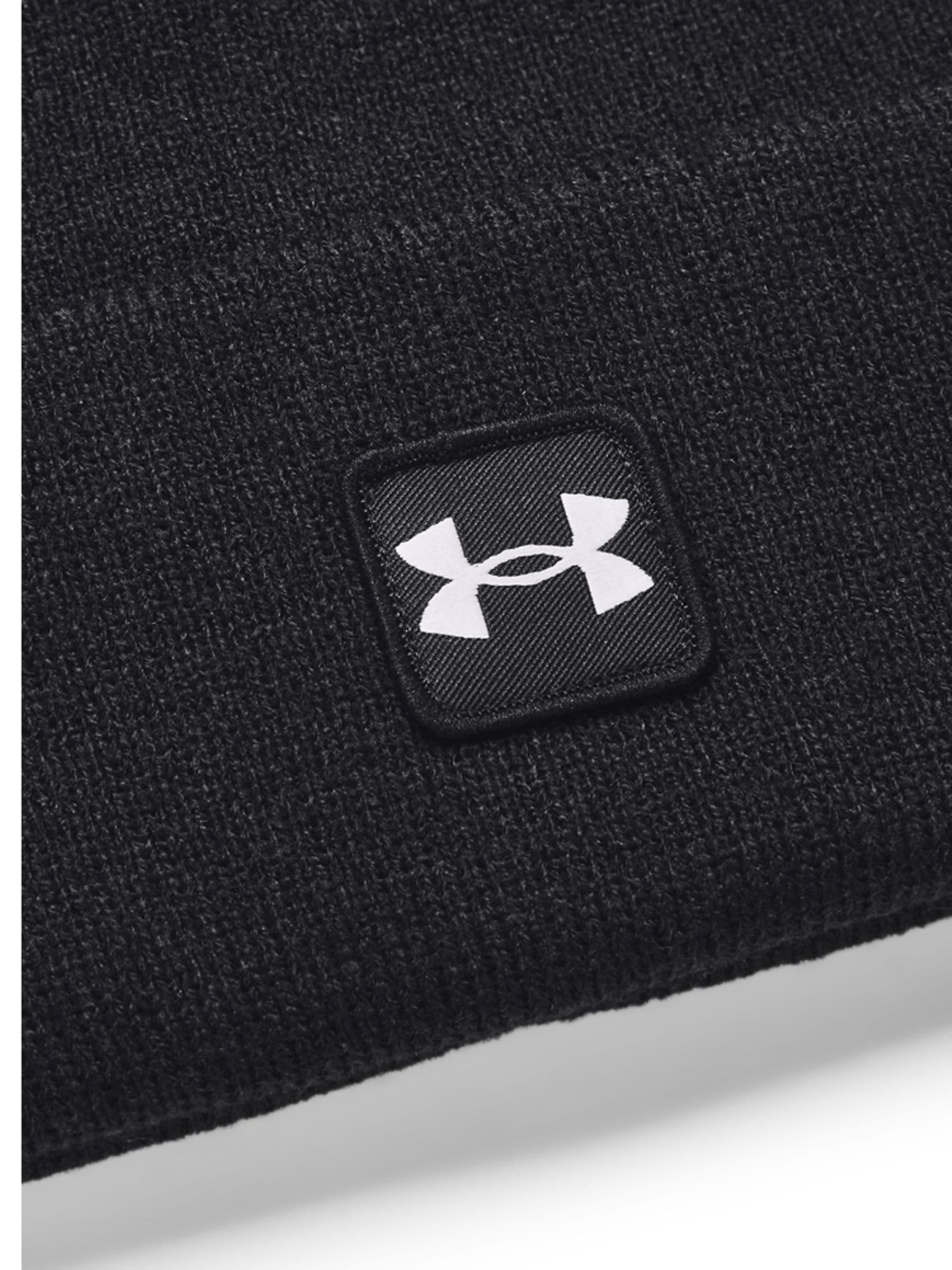 Zwart - Under Armour Half Time Muts met Omslag