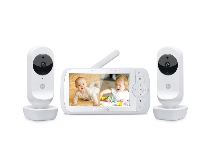 Motorola Babyphone Video VM35-2 Video-Babyphone 5.0 Zoll Display mit zwei Kameras
