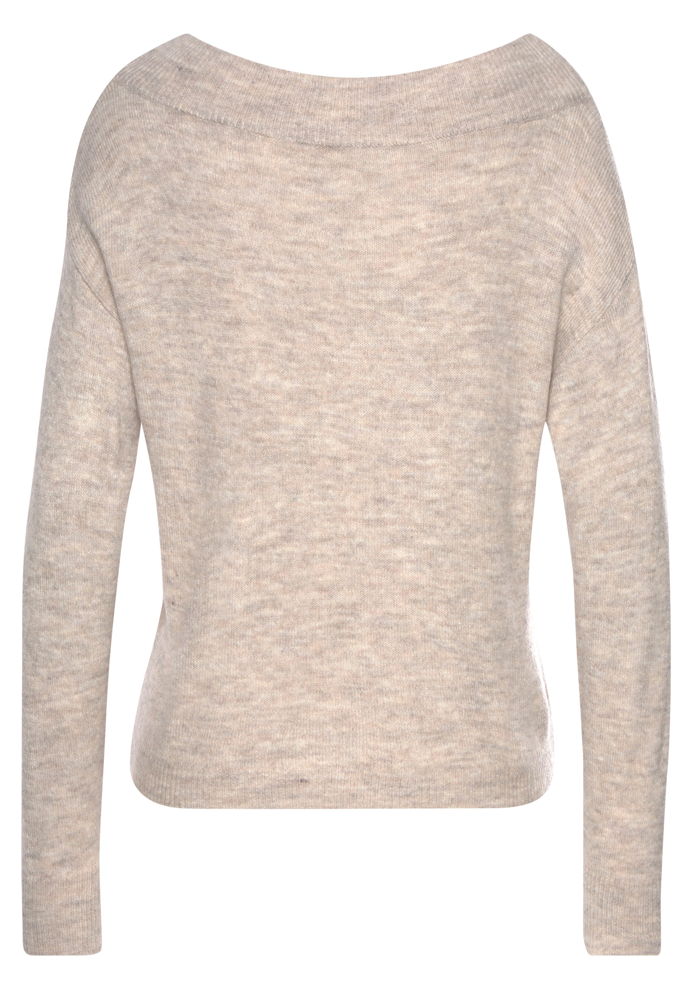LASCANA Strickpullover , mit U-Boot-Ausschnitt und Knoten-Detail, casual-chic