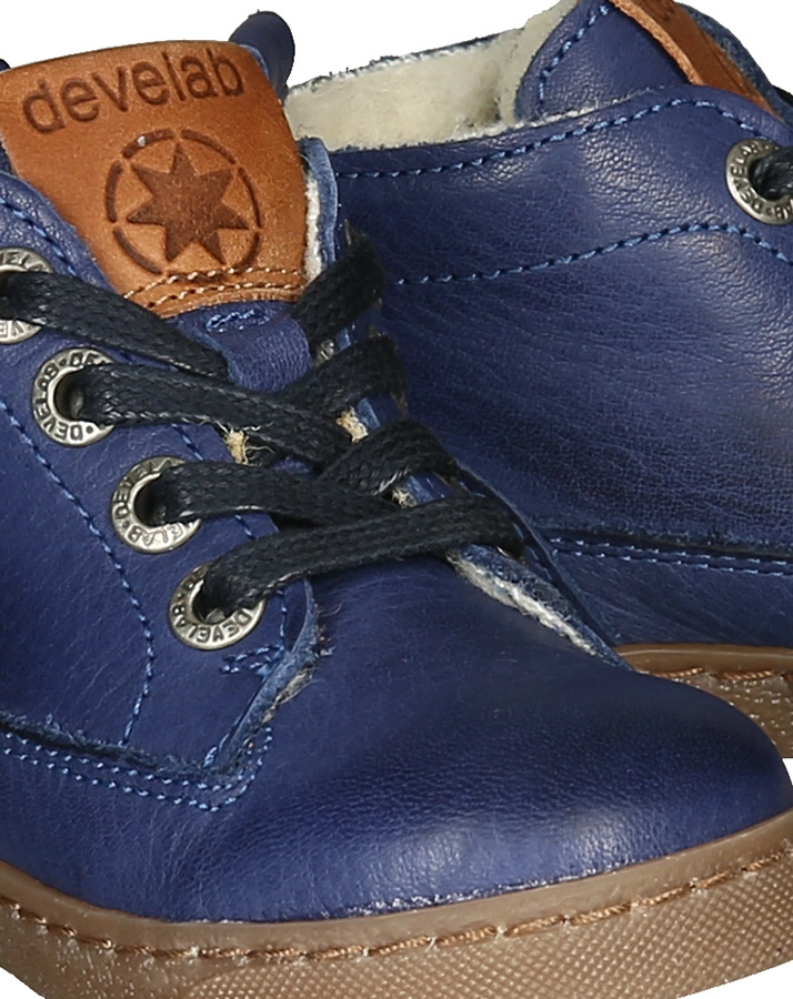 Halbschuhe BUSSLOO gefüttert in blue steel