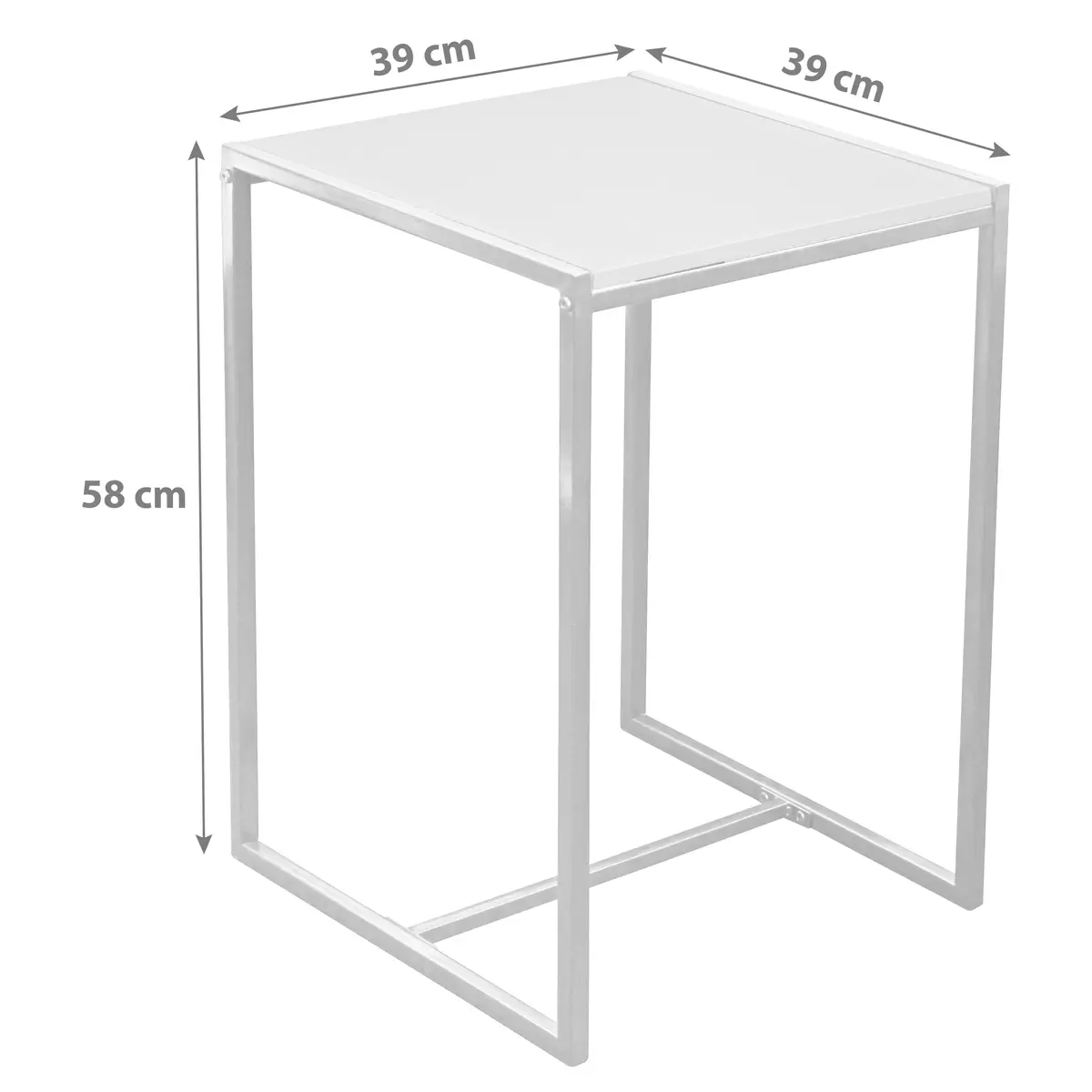 Beistelltisch Bali schwarz,weiss