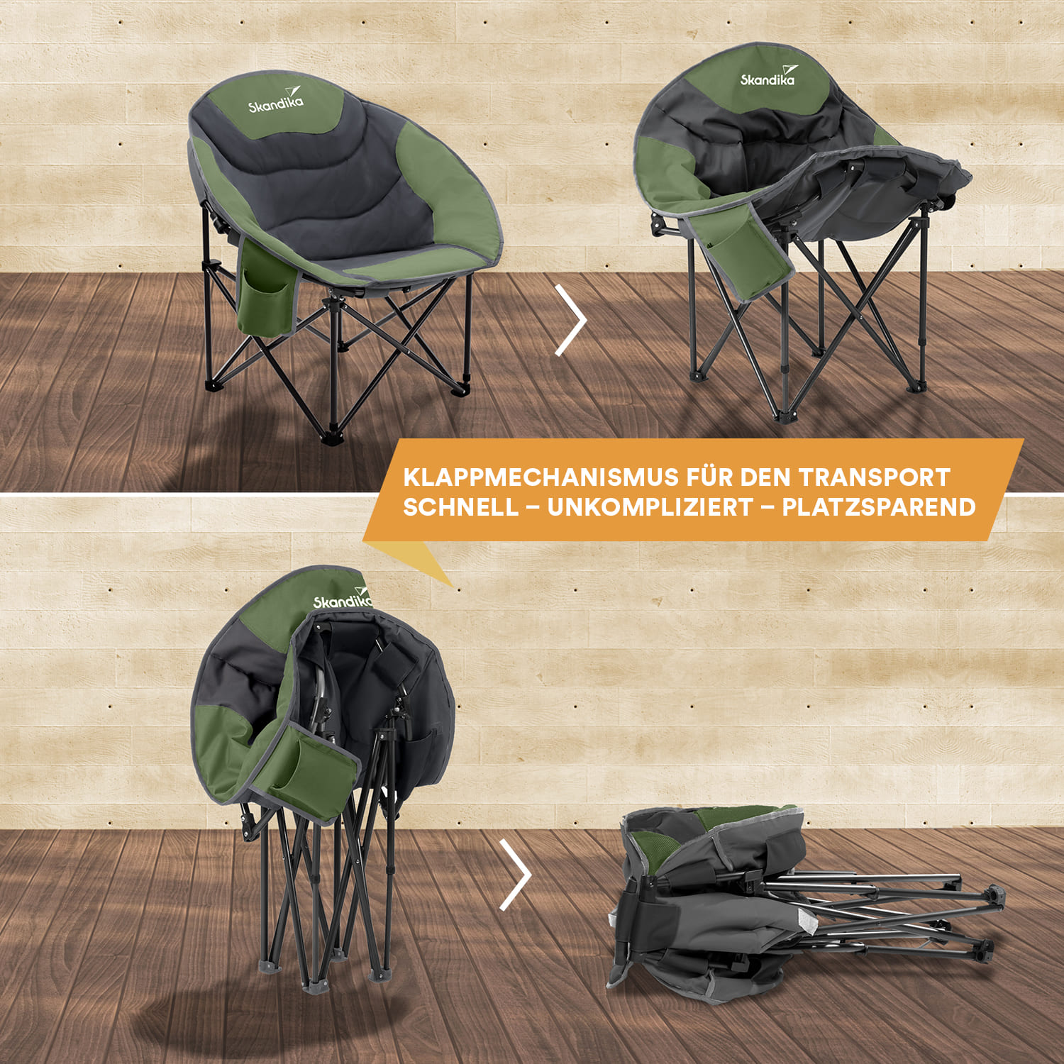 Skandika Sirkka Moonchair - Green