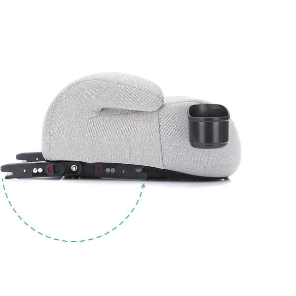 fillikidfillikid   Sitzerhöhung mit Isofix dunkelgrau/grau