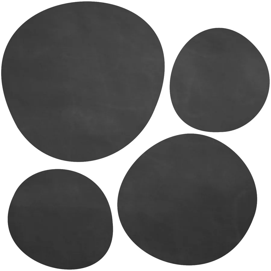 Nikima Wandtattoo 011 Kreise - selbstklebende Tafelfolie Kreidefolie inkl. 3 Stück Kreide schwarz