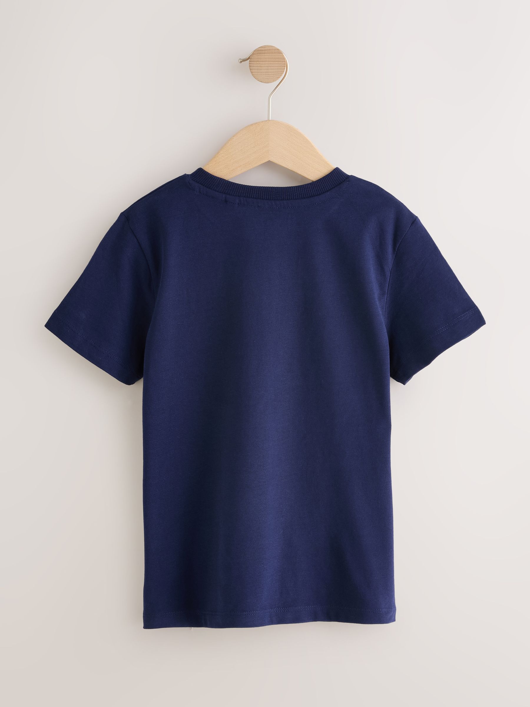 Bordeauxrood/wit - T-shirts met korte mouwen en geborduurd rendier, verpakking van 4 (3-16jr)