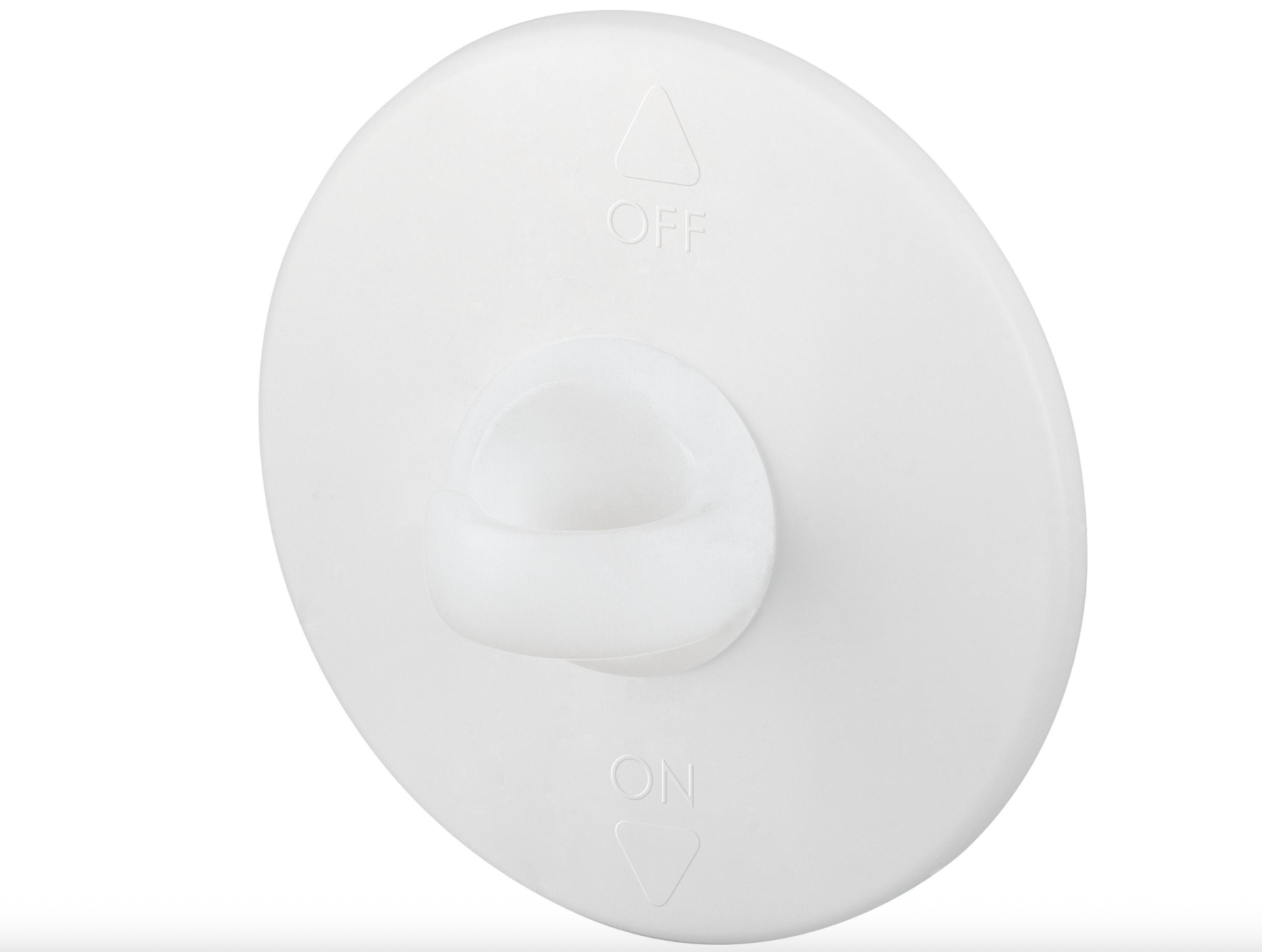 (Ø60mm) Powerstrips Decken Haken Selbstklebender Deko Befestigungshaken für Tapeten / Putz (77781-00000-01) - Weiss
