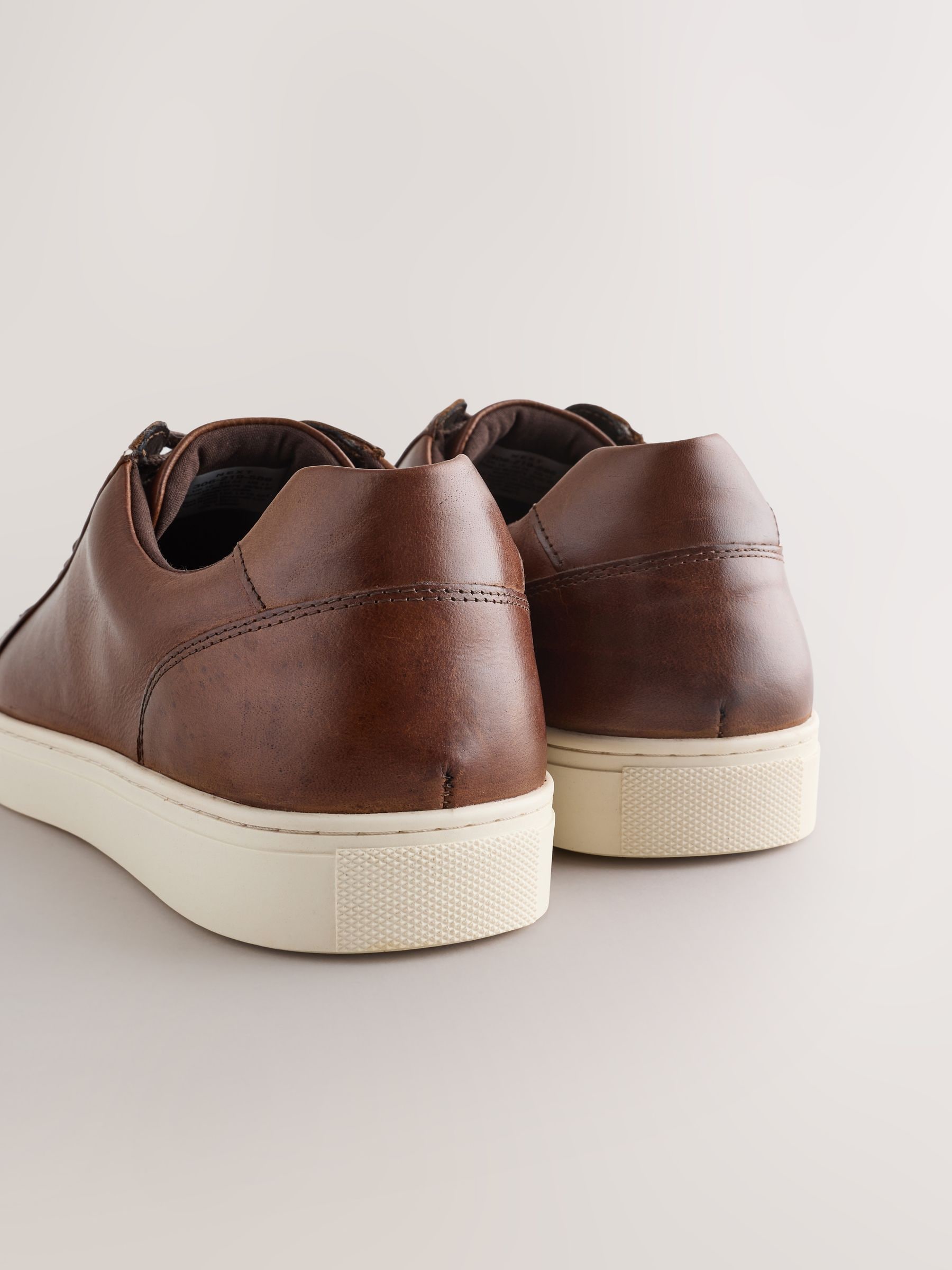 Lichtbruin - Leren sneakers