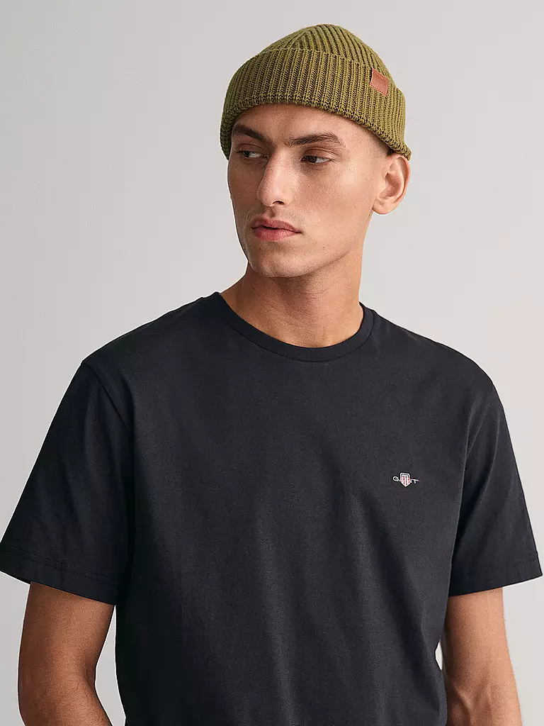 GANT T-Shirt Regular Fit schwarz