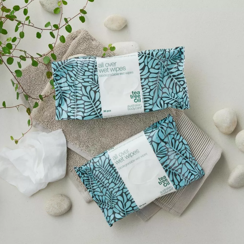 Australian Bodycare All Over Wet Wipes - 36 stk.