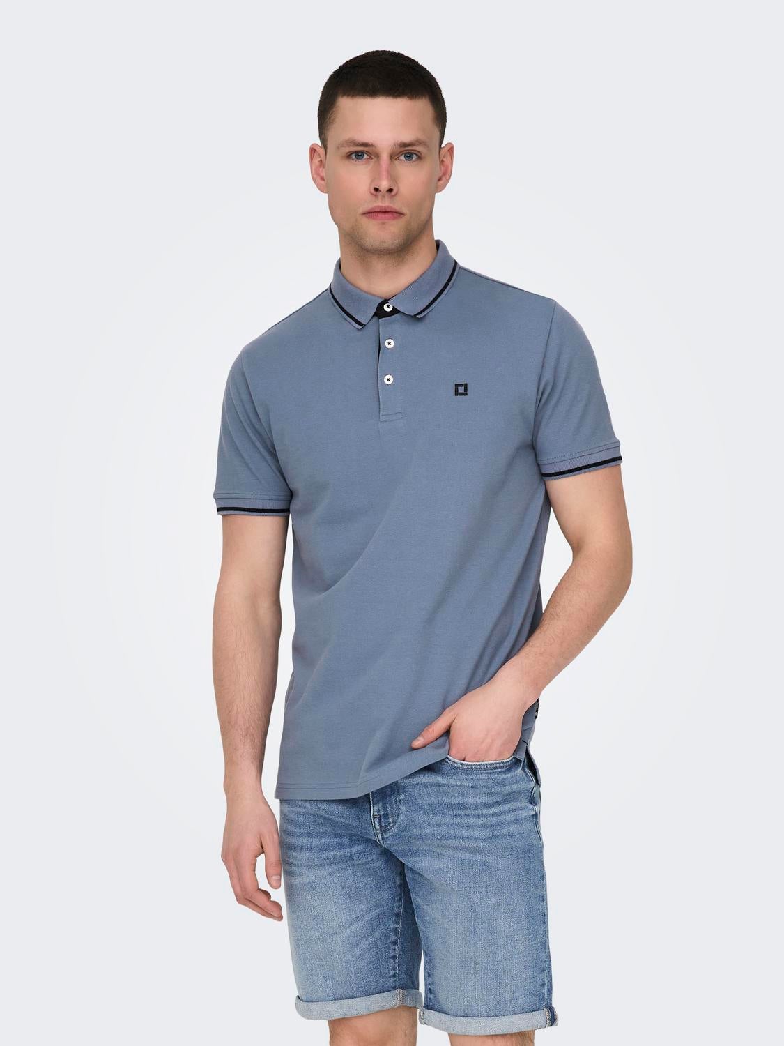 ONSFLETCHER Polo Flint Stone