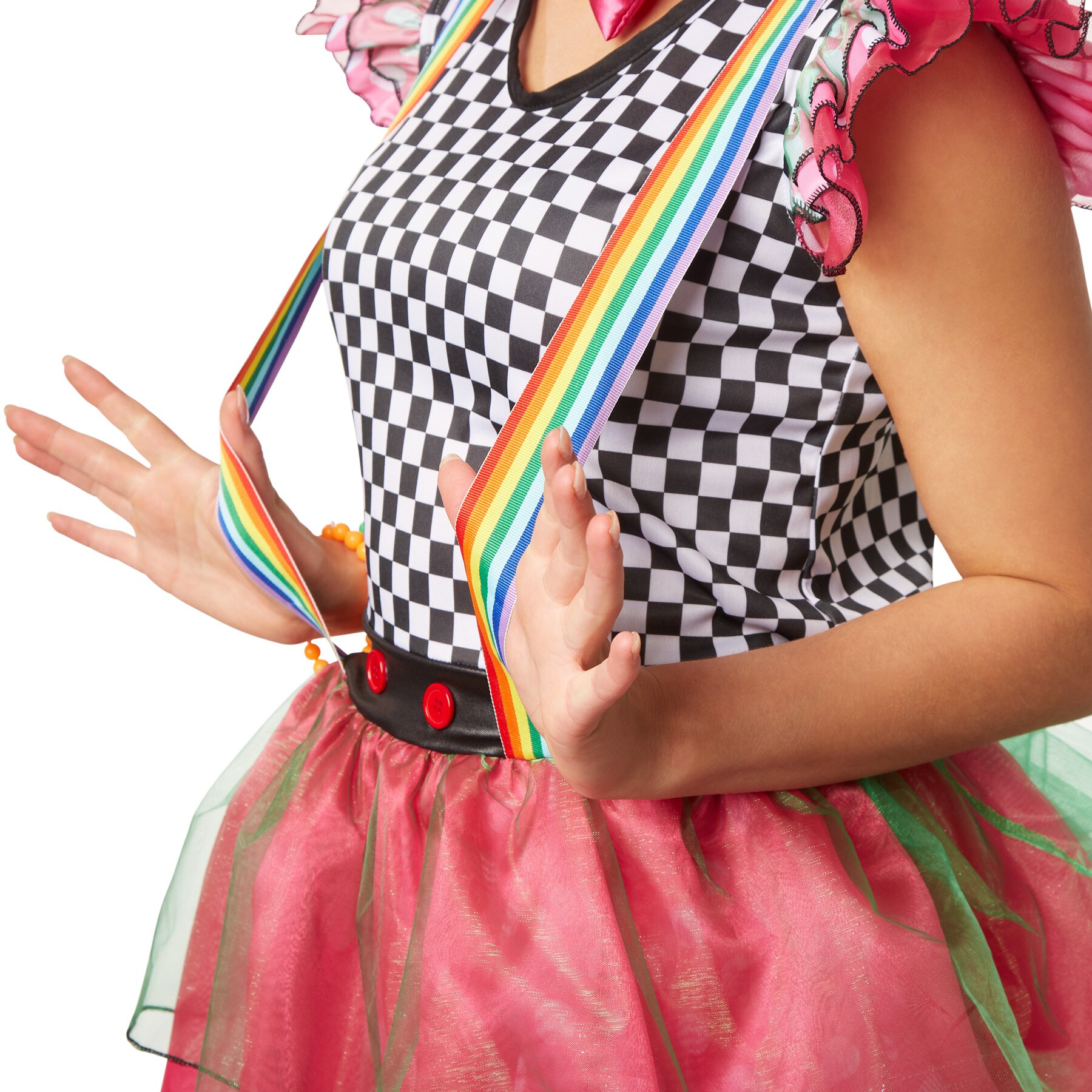 tectake® Frauenkostüm Neon Clown