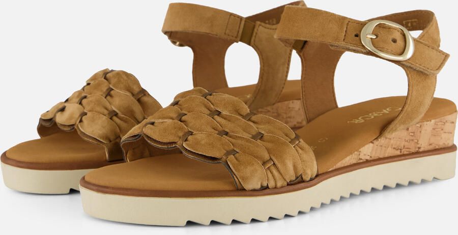 Gabor 758 Sandalen Met Sleehak Dames Beige